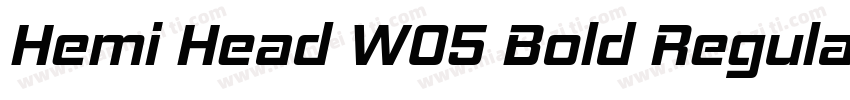 Hemi Head W05 Bold Regular字体转换
